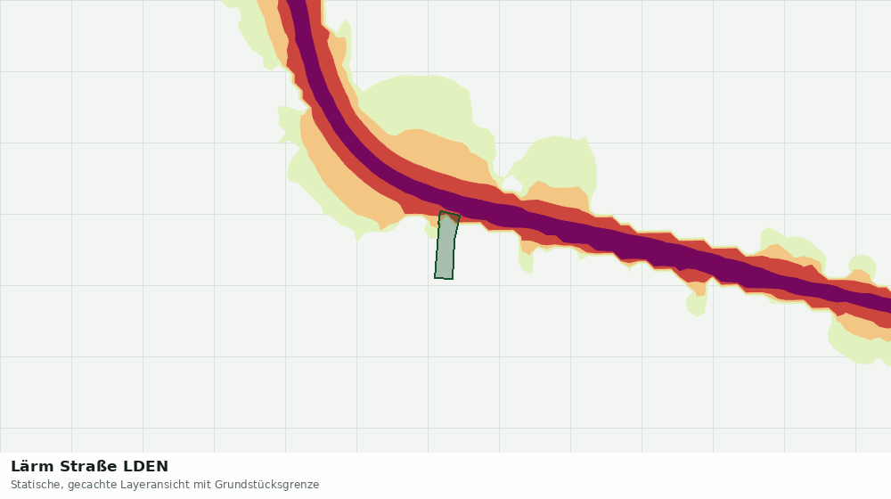 Statische Kartenansicht: Lärm Straße LDEN