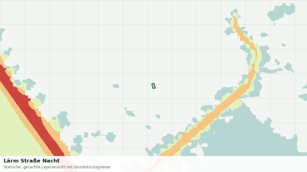 Statische Kartenansicht: Lärm Straße Nacht