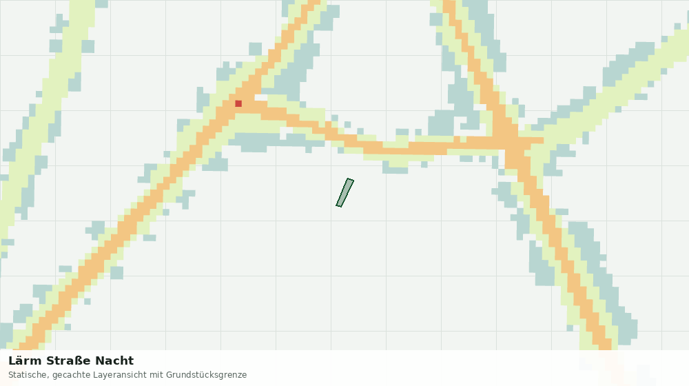Statische Kartenansicht: Lärm Straße Nacht