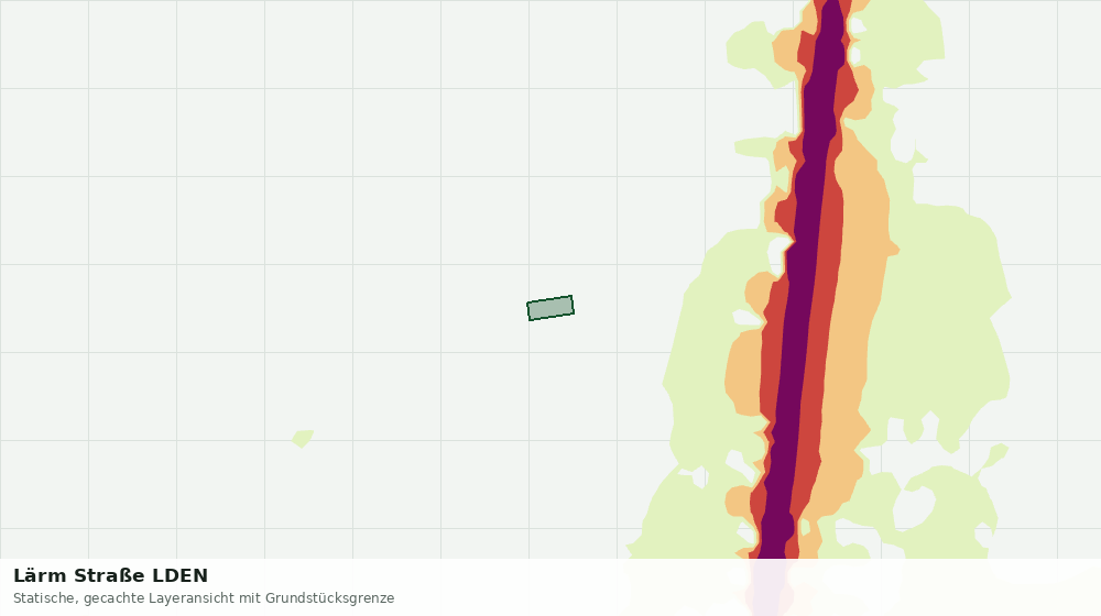 Statische Kartenansicht: Lärm Straße LDEN