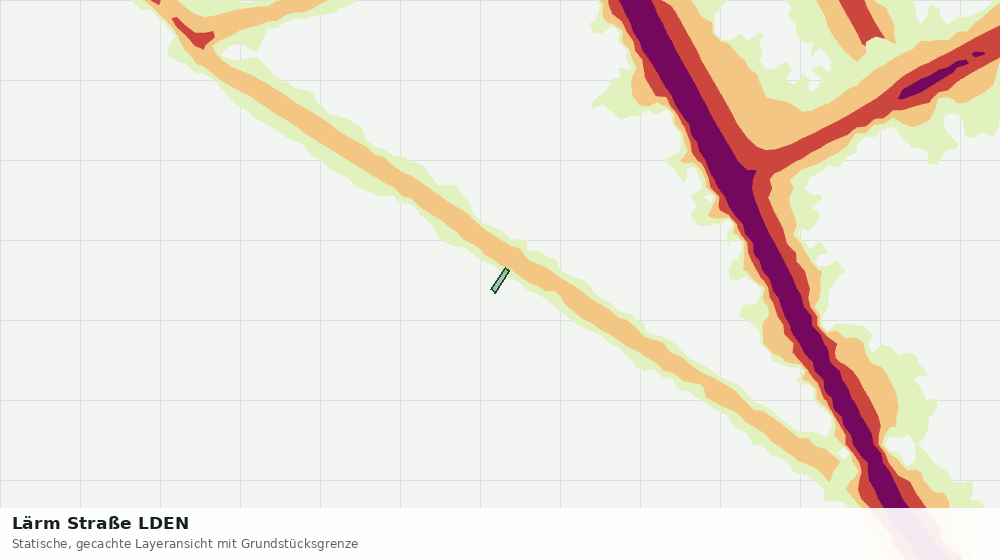 Statische Kartenansicht: Lärm Straße LDEN