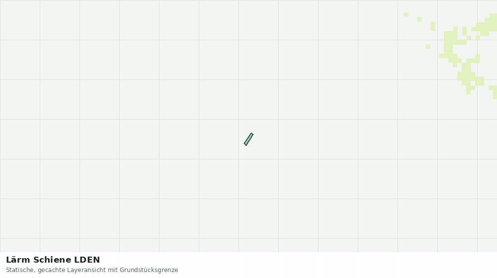 Statische Kartenansicht: Lärm Schiene LDEN