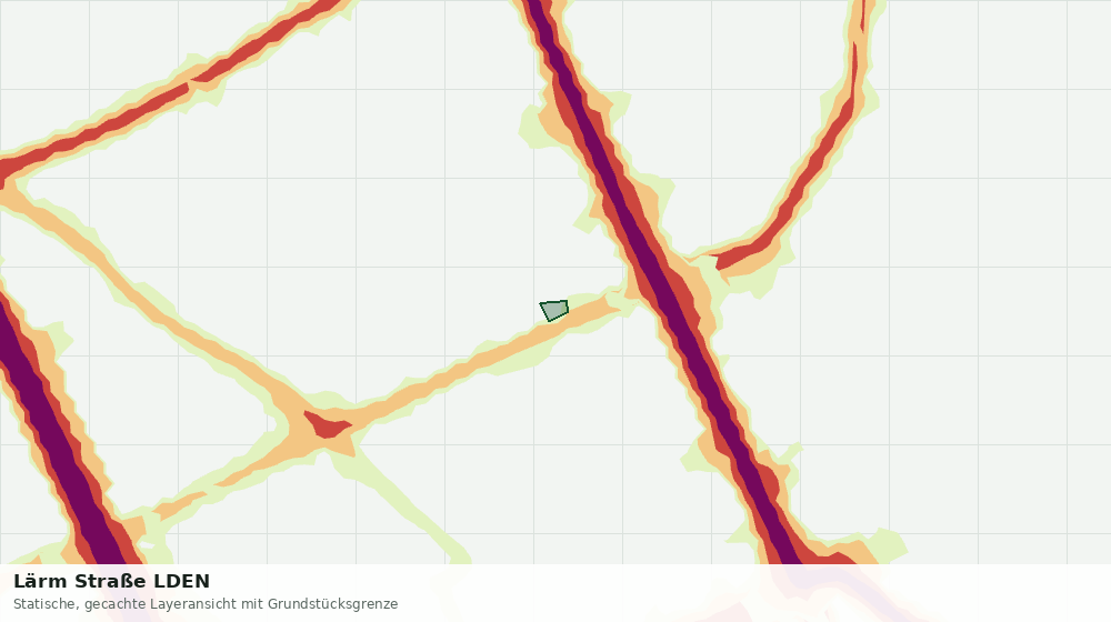 Statische Kartenansicht: Lärm Straße LDEN
