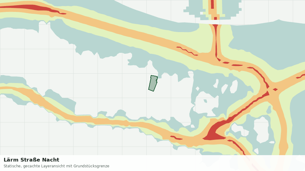 Statische Kartenansicht: Lärm Straße Nacht