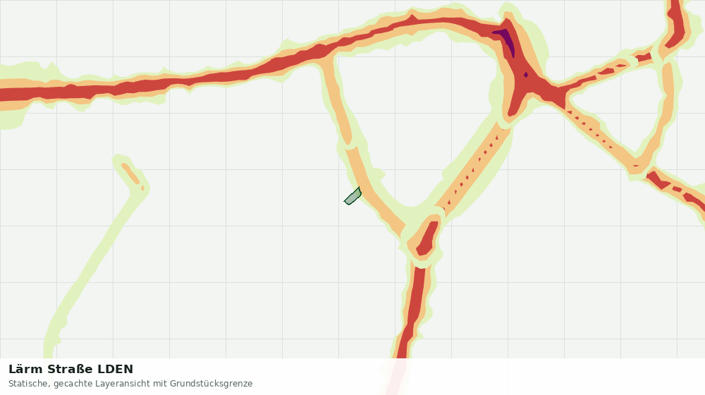 Statische Kartenansicht: Lärm Straße LDEN