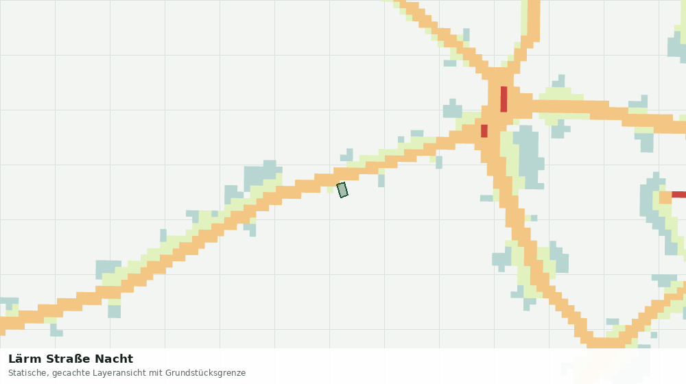 Statische Kartenansicht: Lärm Straße Nacht