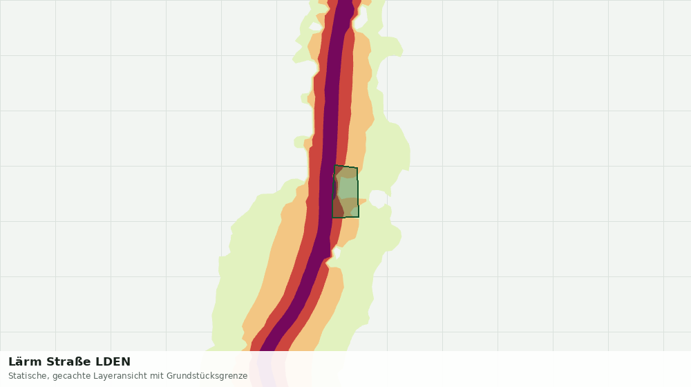 Statische Kartenansicht: Lärm Straße LDEN