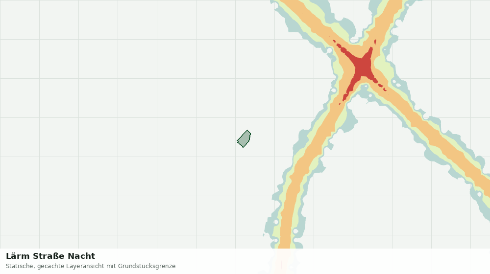 Statische Kartenansicht: Lärm Straße Nacht