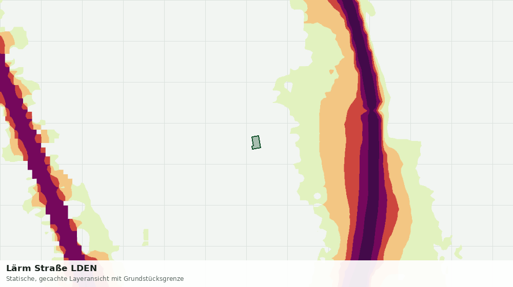 Statische Kartenansicht: Lärm Straße LDEN
