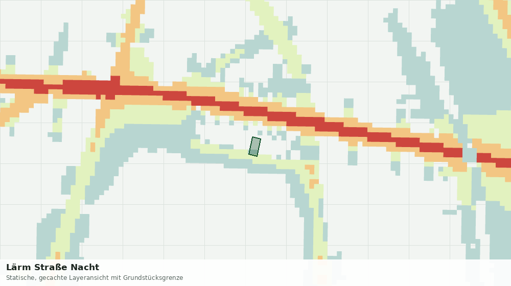 Statische Kartenansicht: Lärm Straße Nacht