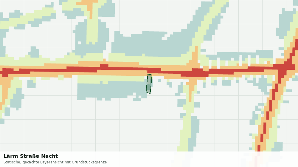 Statische Kartenansicht: Lärm Straße Nacht