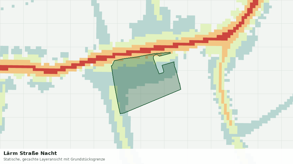 Statische Kartenansicht: Lärm Straße Nacht