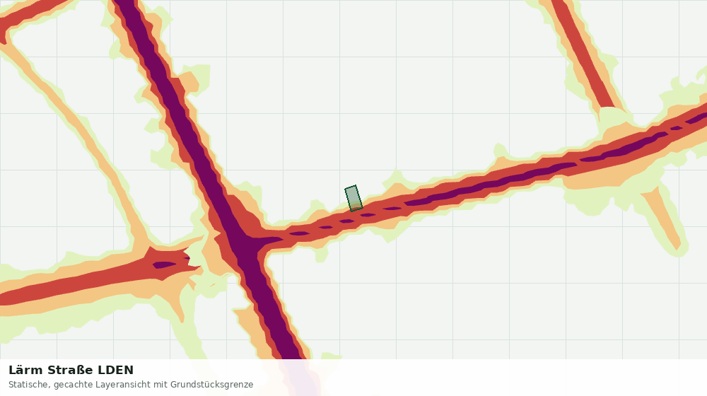 Statische Kartenansicht: Lärm Straße LDEN