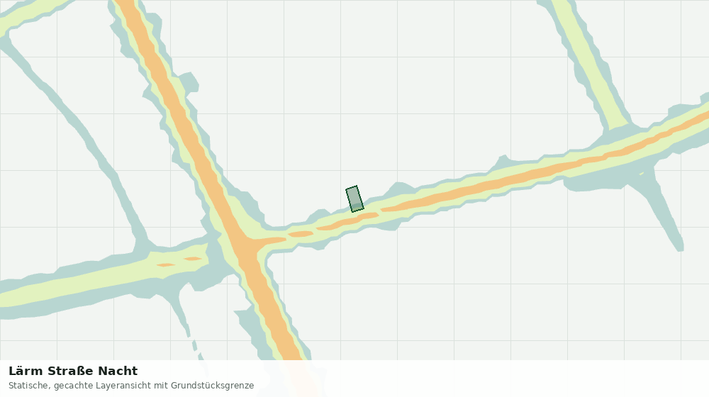 Statische Kartenansicht: Lärm Straße Nacht