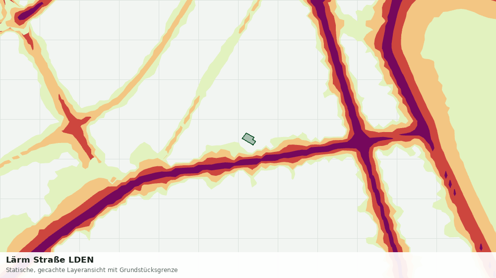 Statische Kartenansicht: Lärm Straße LDEN