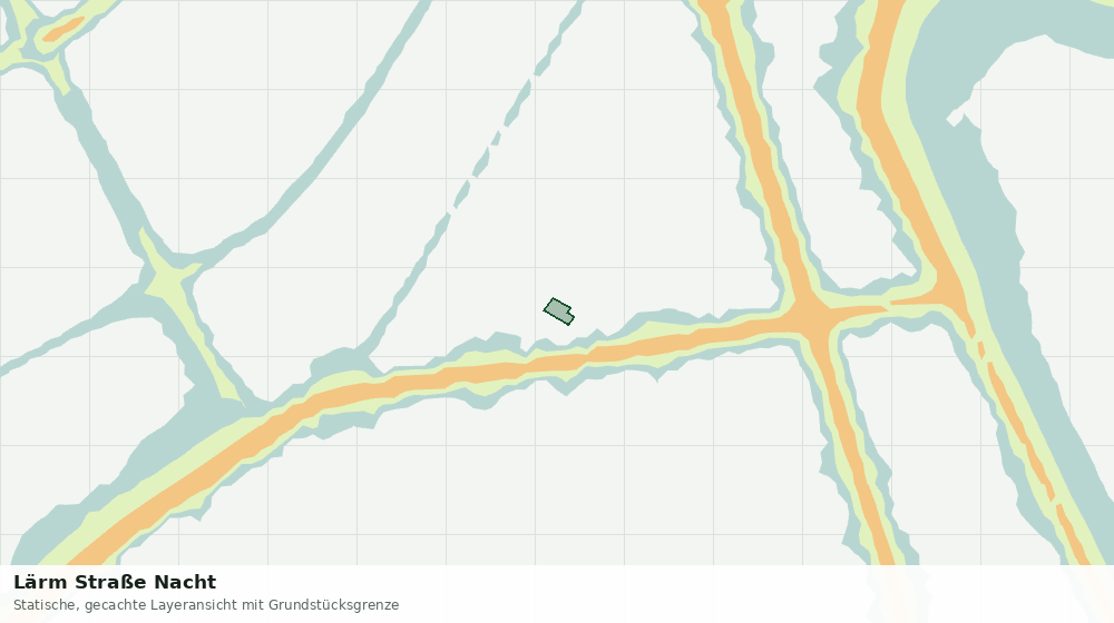 Statische Kartenansicht: Lärm Straße Nacht