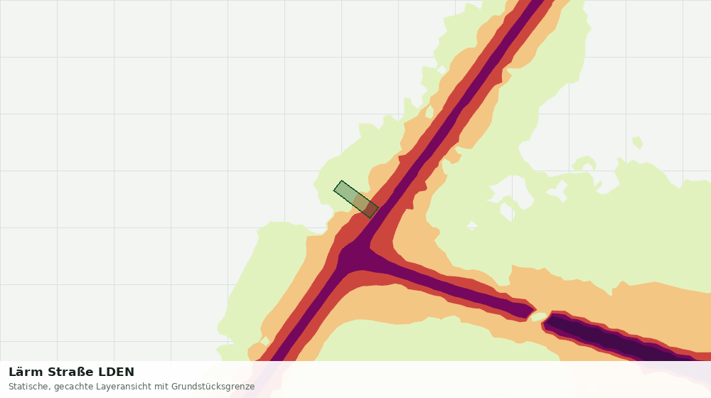 Statische Kartenansicht: Lärm Straße LDEN