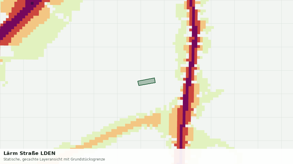 Statische Kartenansicht: Lärm Straße LDEN