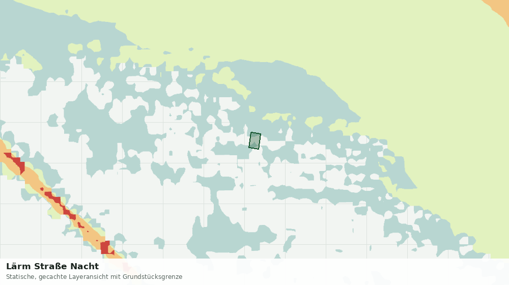 Statische Kartenansicht: Lärm Straße Nacht