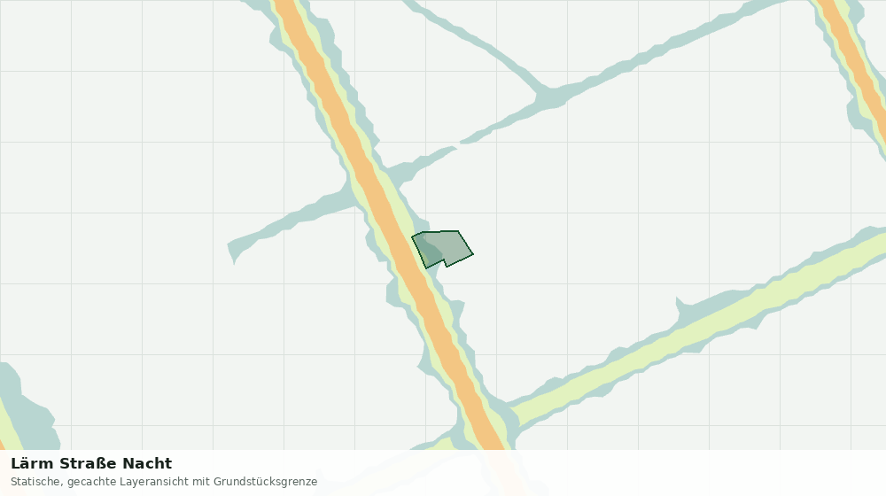 Statische Kartenansicht: Lärm Straße Nacht
