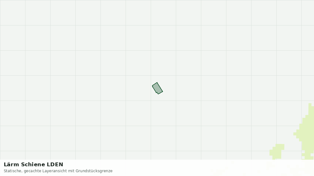 Statische Kartenansicht: Lärm Schiene LDEN