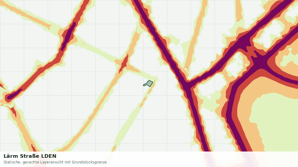Statische Kartenansicht: Lärm Straße LDEN