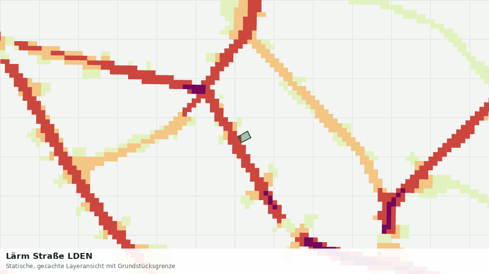 Statische Kartenansicht: Lärm Straße LDEN