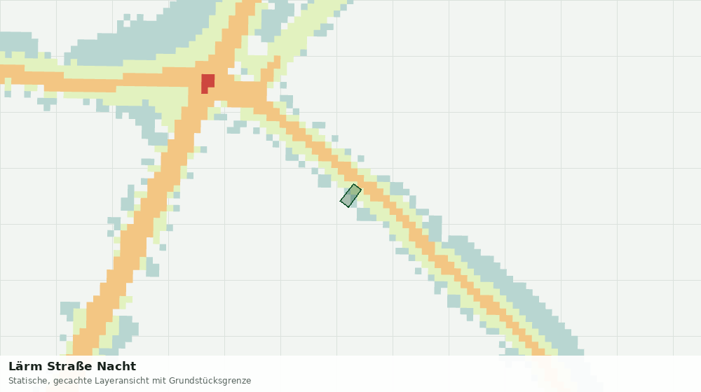 Statische Kartenansicht: Lärm Straße Nacht