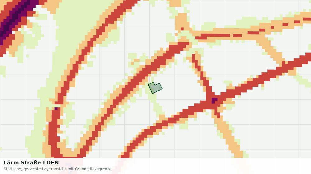 Statische Kartenansicht: Lärm Straße LDEN