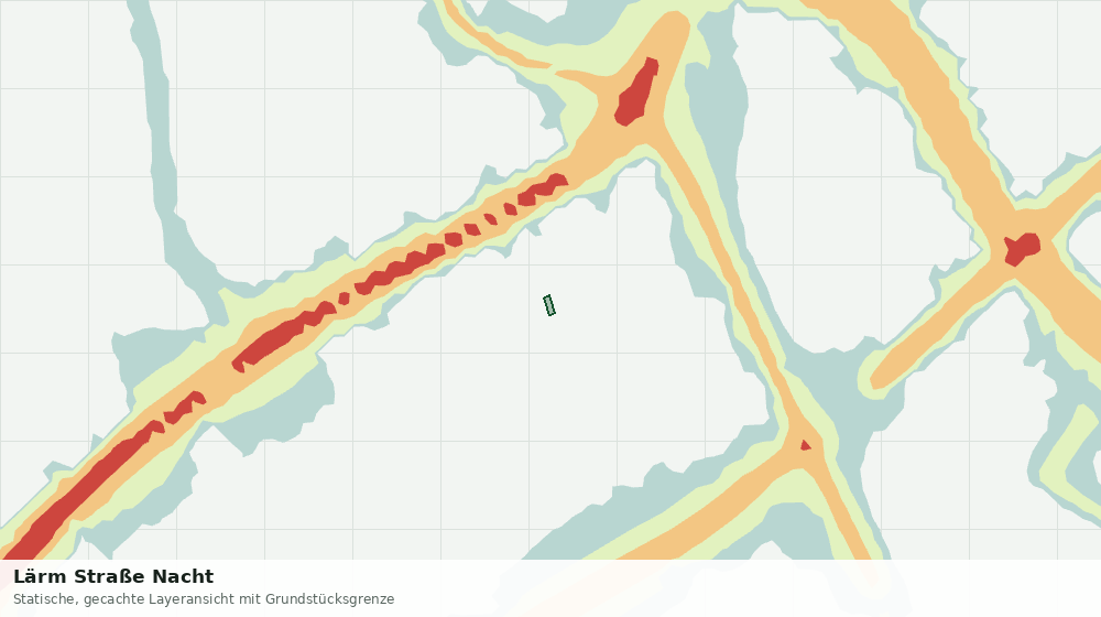 Statische Kartenansicht: Lärm Straße Nacht