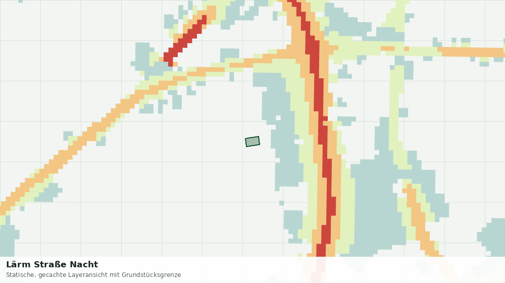 Statische Kartenansicht: Lärm Straße Nacht