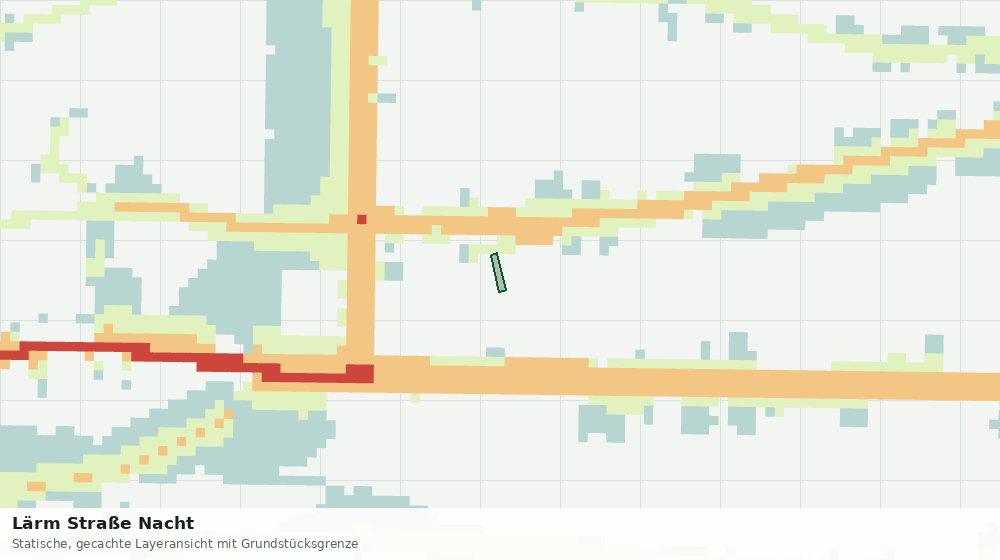Statische Kartenansicht: Lärm Straße Nacht
