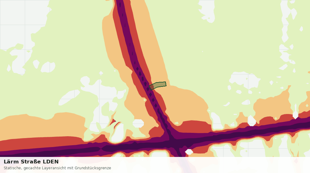 Statische Kartenansicht: Lärm Straße LDEN