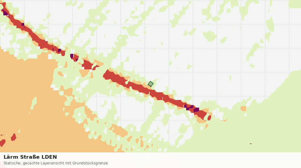 Statische Kartenansicht: Lärm Straße LDEN