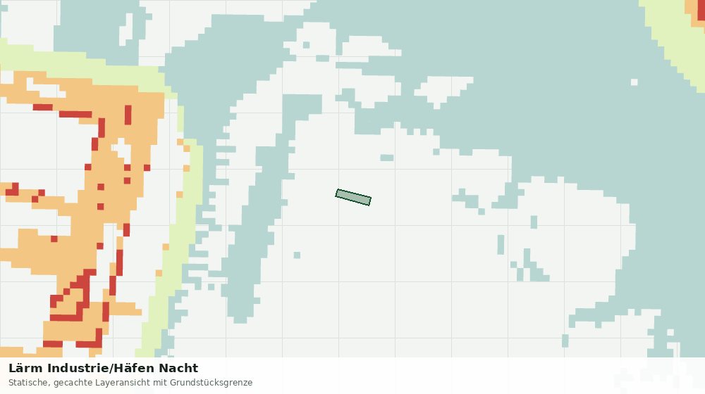 Statische Kartenansicht: Lärm Industrie/Häfen Nacht