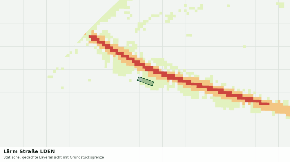 Statische Kartenansicht: Lärm Straße LDEN
