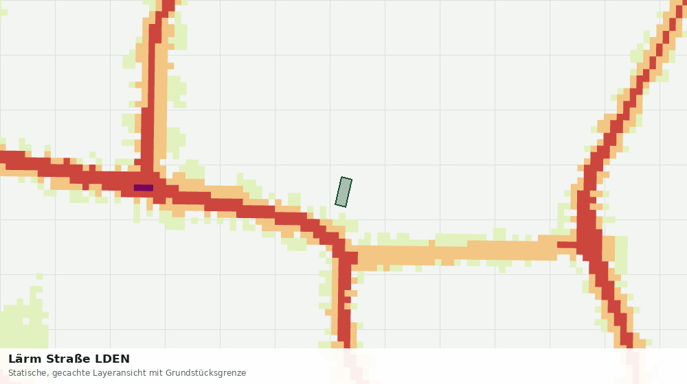 Statische Kartenansicht: Lärm Straße LDEN