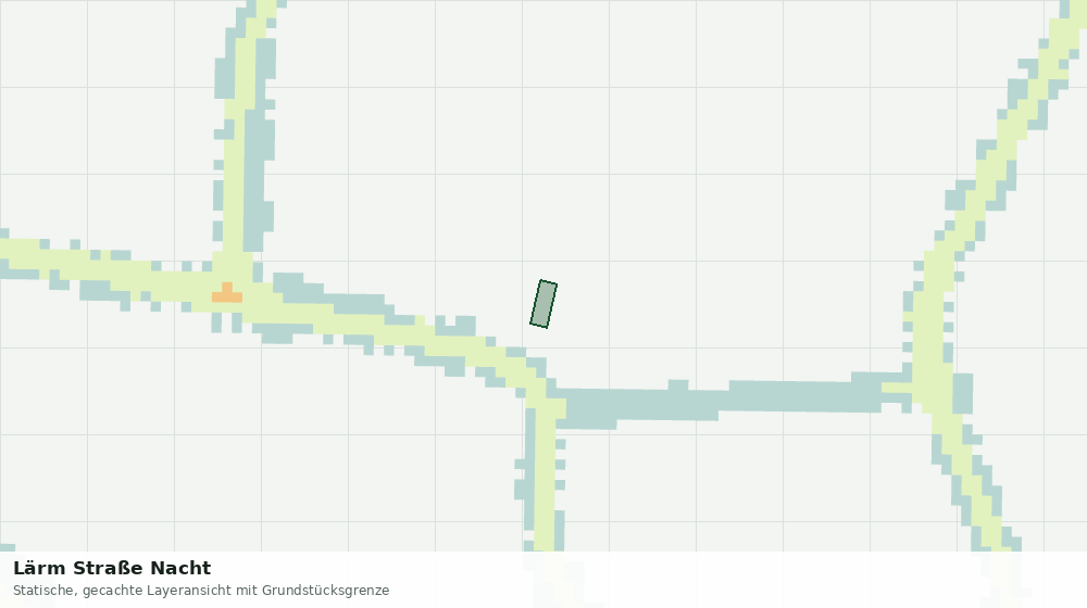 Statische Kartenansicht: Lärm Straße Nacht