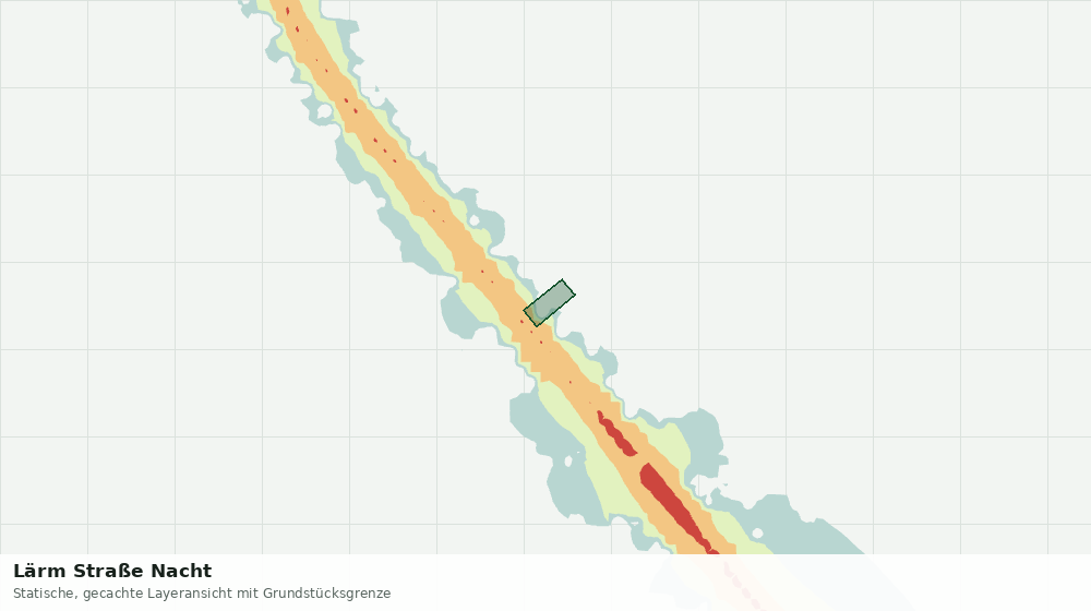 Statische Kartenansicht: Lärm Straße Nacht