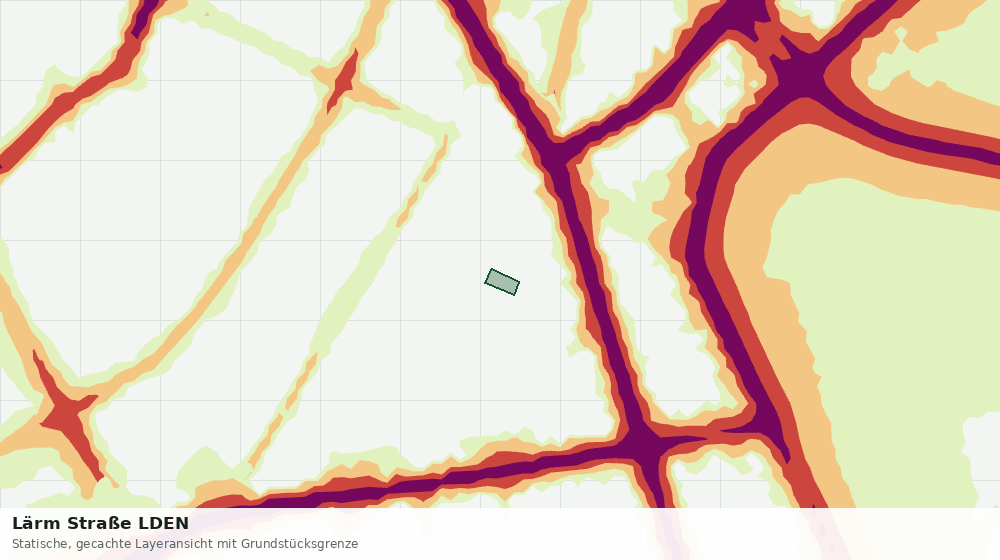 Statische Kartenansicht: Lärm Straße LDEN