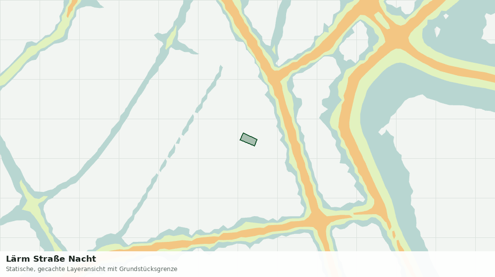 Statische Kartenansicht: Lärm Straße Nacht