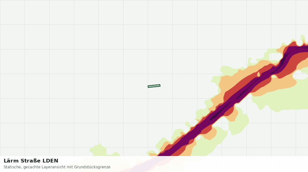 Statische Kartenansicht: Lärm Straße LDEN