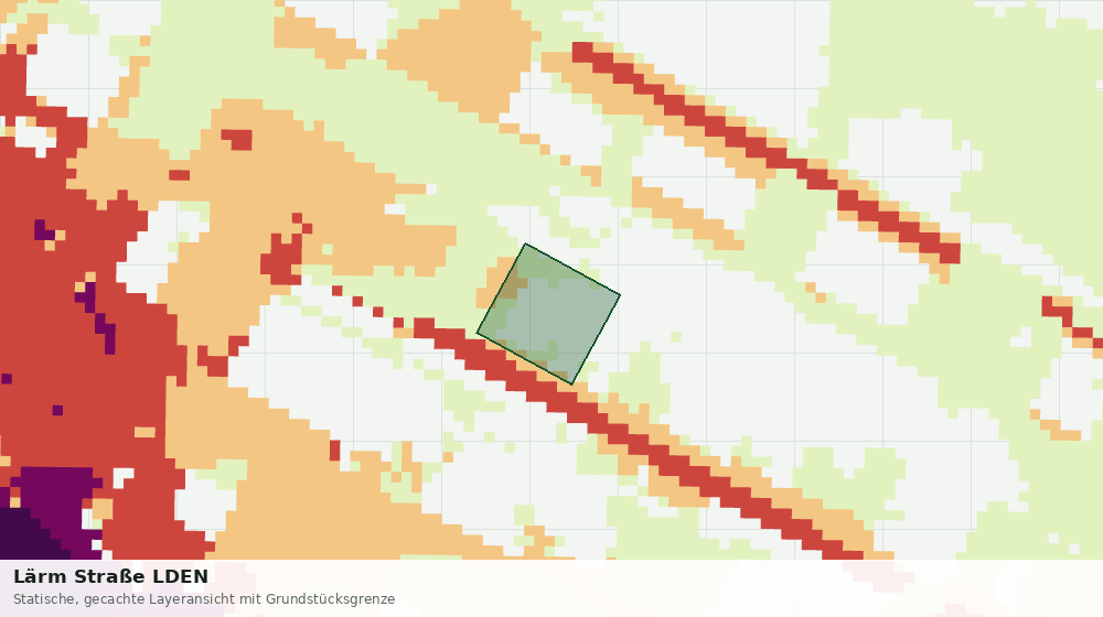 Statische Kartenansicht: Lärm Straße LDEN