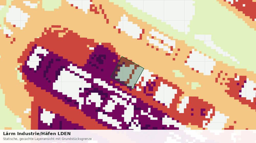 Statische Kartenansicht: Lärm Industrie/Häfen LDEN