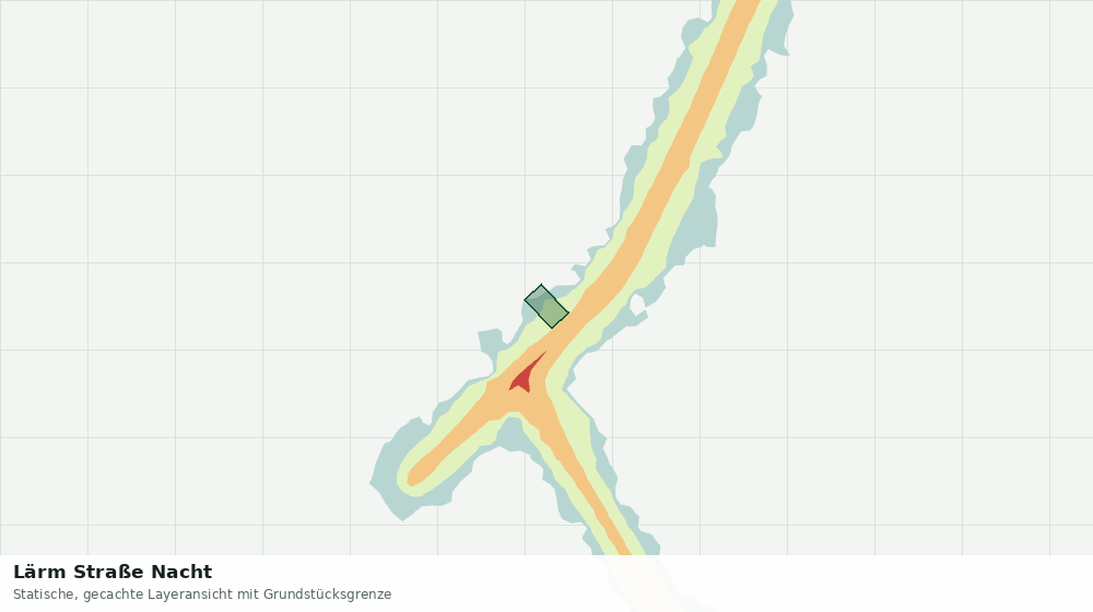 Statische Kartenansicht: Lärm Straße Nacht