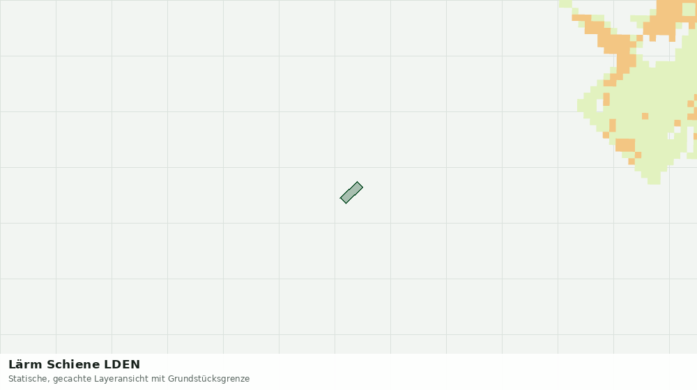 Statische Kartenansicht: Lärm Schiene LDEN