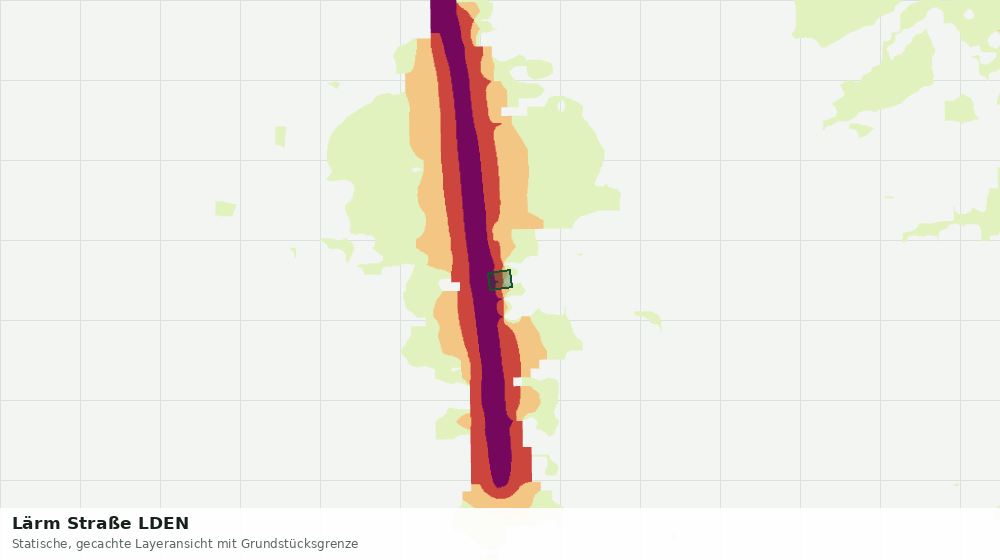 Statische Kartenansicht: Lärm Straße LDEN