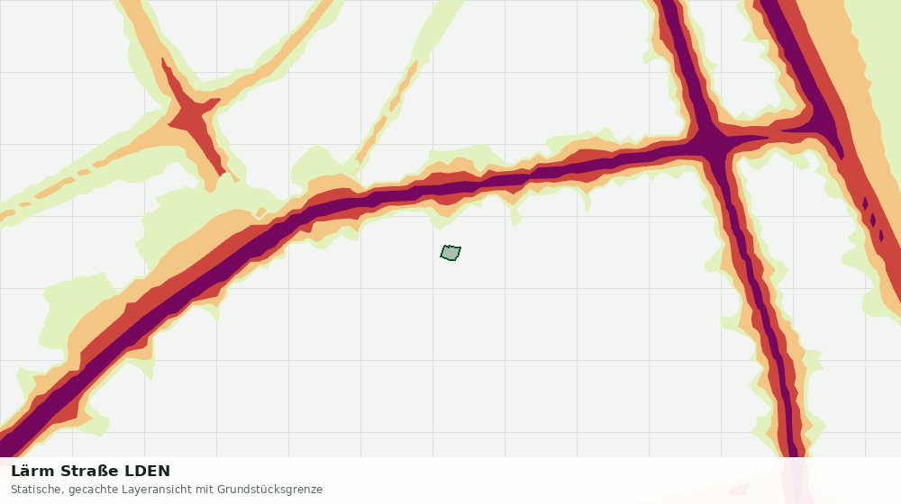 Statische Kartenansicht: Lärm Straße LDEN