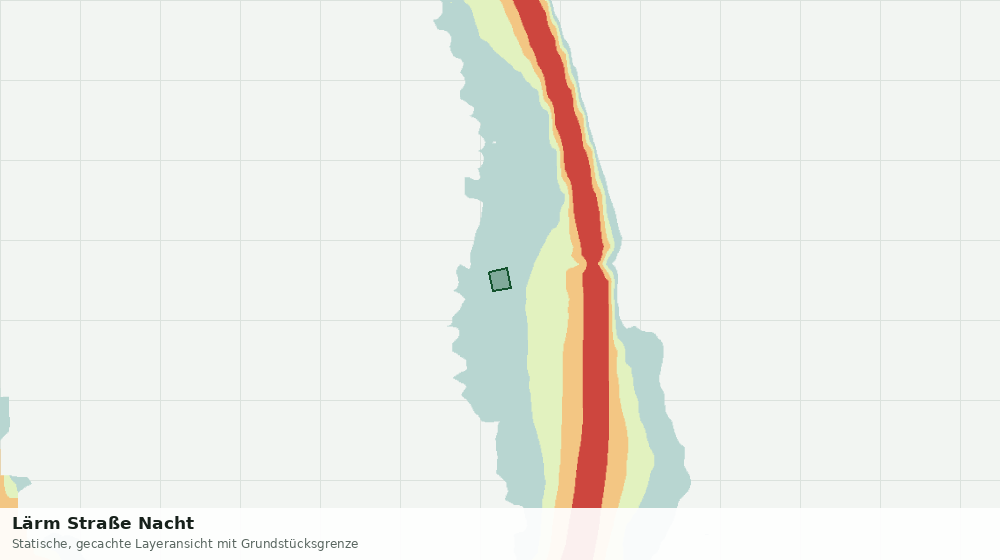 Statische Kartenansicht: Lärm Straße Nacht