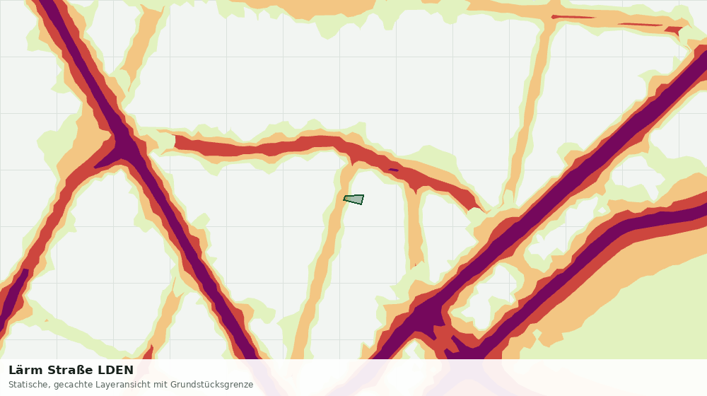 Statische Kartenansicht: Lärm Straße LDEN